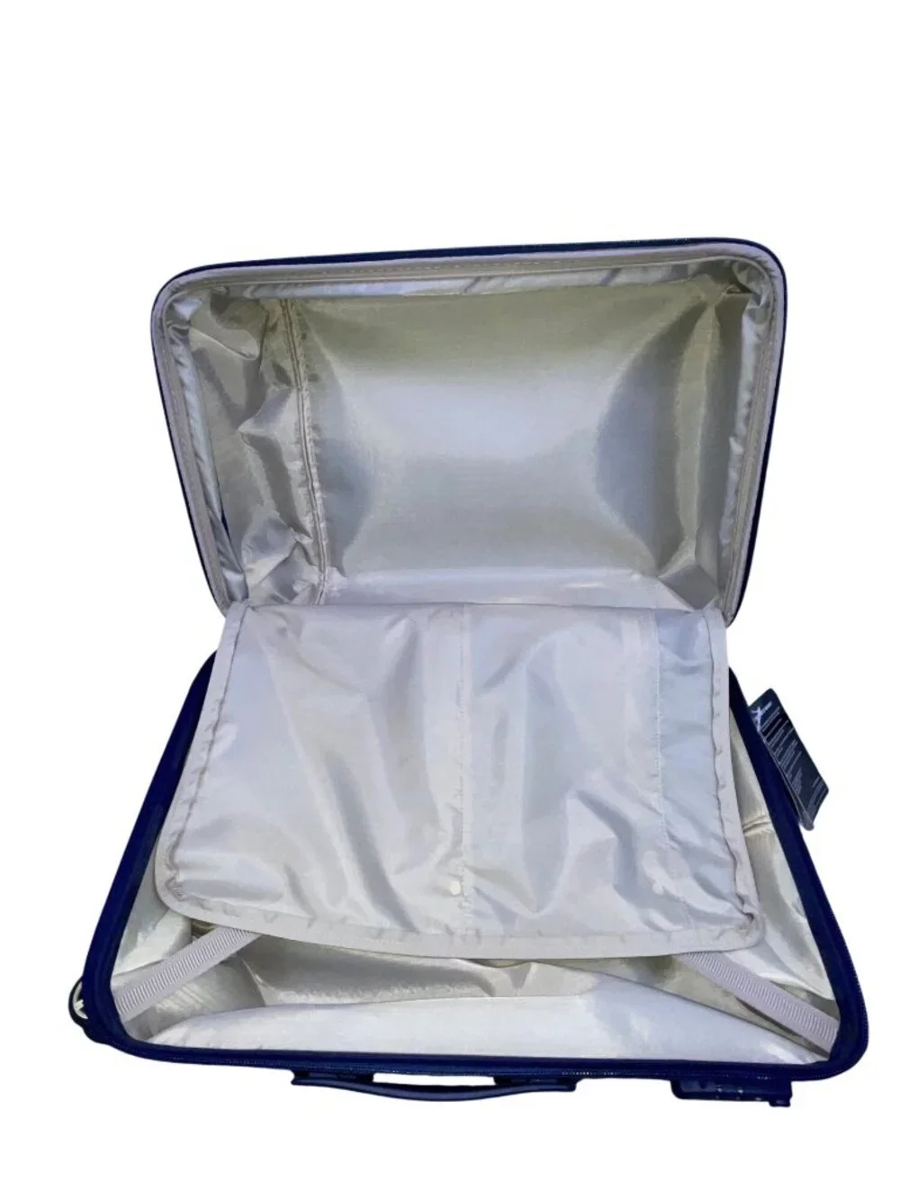 Triforce Navy Blue Telescopic Handle Build-in Scale Allure Collection Luggage